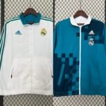 Real Madrid Beidseitig Verwendbar Anthem Jacke 2024-2025 - Blau Weiß
