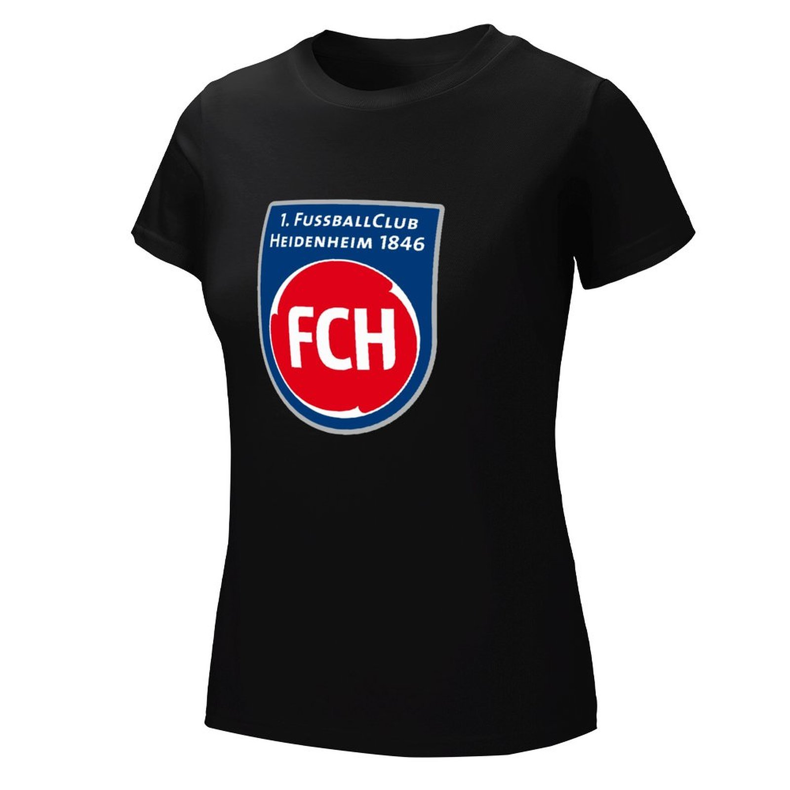 FC Heidenheim Damen Kurzarm Rundhals T-Shirt Casual Sommer Tops FC Heidenheim Damen Kurzarm Rundhals T-Shirt Casual Sommer Tops