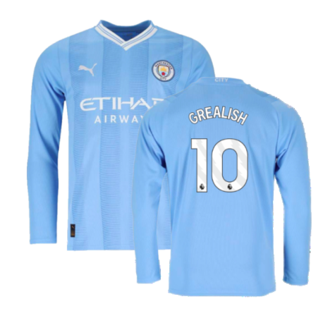 Man City Jack Grealish 10 Langarm Home Trikot 2023-2024