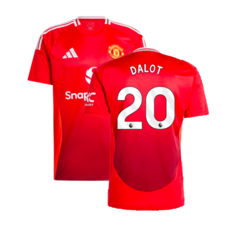 Manchester United Diogo Dalot 20 Home Trikot 2024-2025