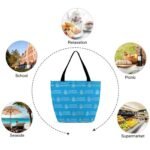 Olympique De Marseille Frauen Tragetasche Oxford-Stoff Einkaufsbeutel Tote Bag