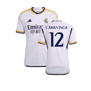 Real Madrid Eduardo Camavinga 12 Home Trikot 2023-2024