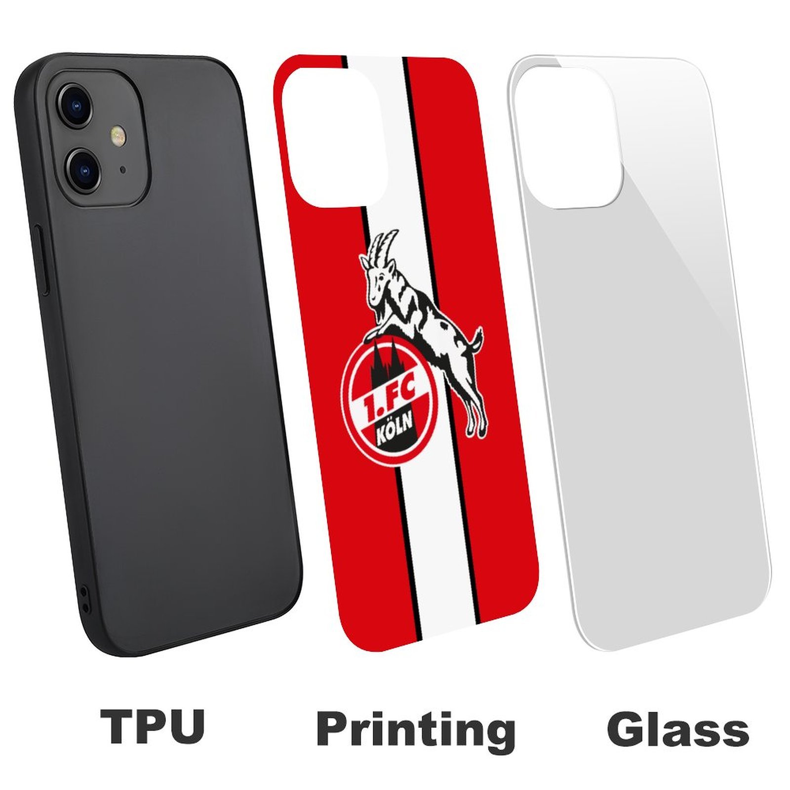 FC Köln Stoßfest Glaskasten Handyhüllen & Cover Für IPhone 12 FC Köln Stoßfest Glaskasten Handyhüllen & Cover Für IPhone 12