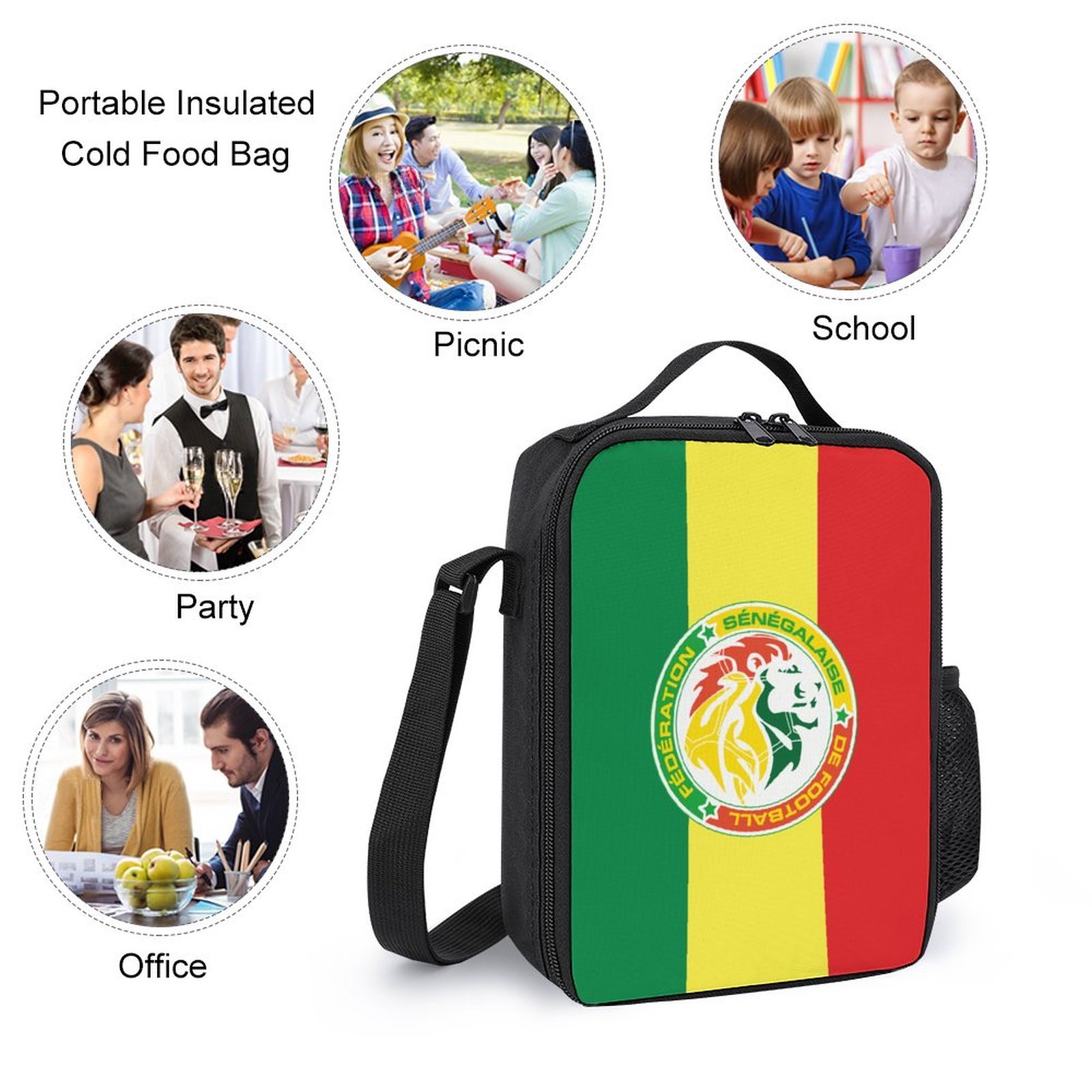 Senegal Student Schulranzen Lunchbag Stifttasche Kombination Senegal Student Schulranzen Lunchbag Stifttasche Kombination