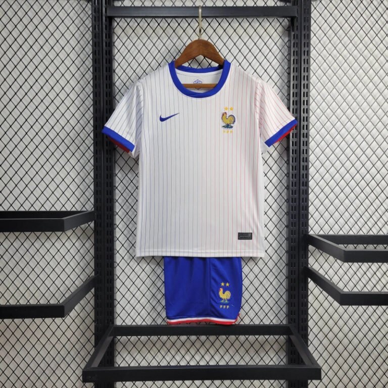 Frankreich Kylian Mbappé 10 Auswärtstrikot Kinder Minikit EM 2024