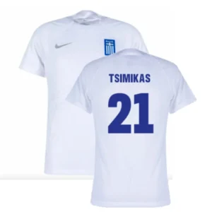 Griechenland Konstantinos Tsimikas 21 Home Trikot 2024-2025