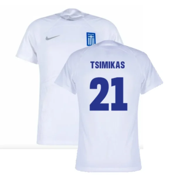 Griechenland Konstantinos Tsimikas 21 Home Trikot 2024-2025