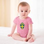 Schweden Baby Bodysuit Strampler Schlafanzug Mit Kurzen Ärmeln