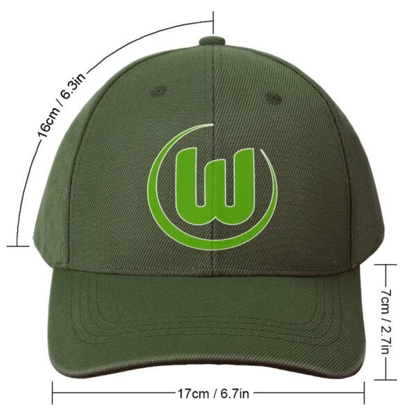 Unisex VfL Wolfsburg Baseball Cap Verstellbar Reine Farbe Baseballkappe Mütze