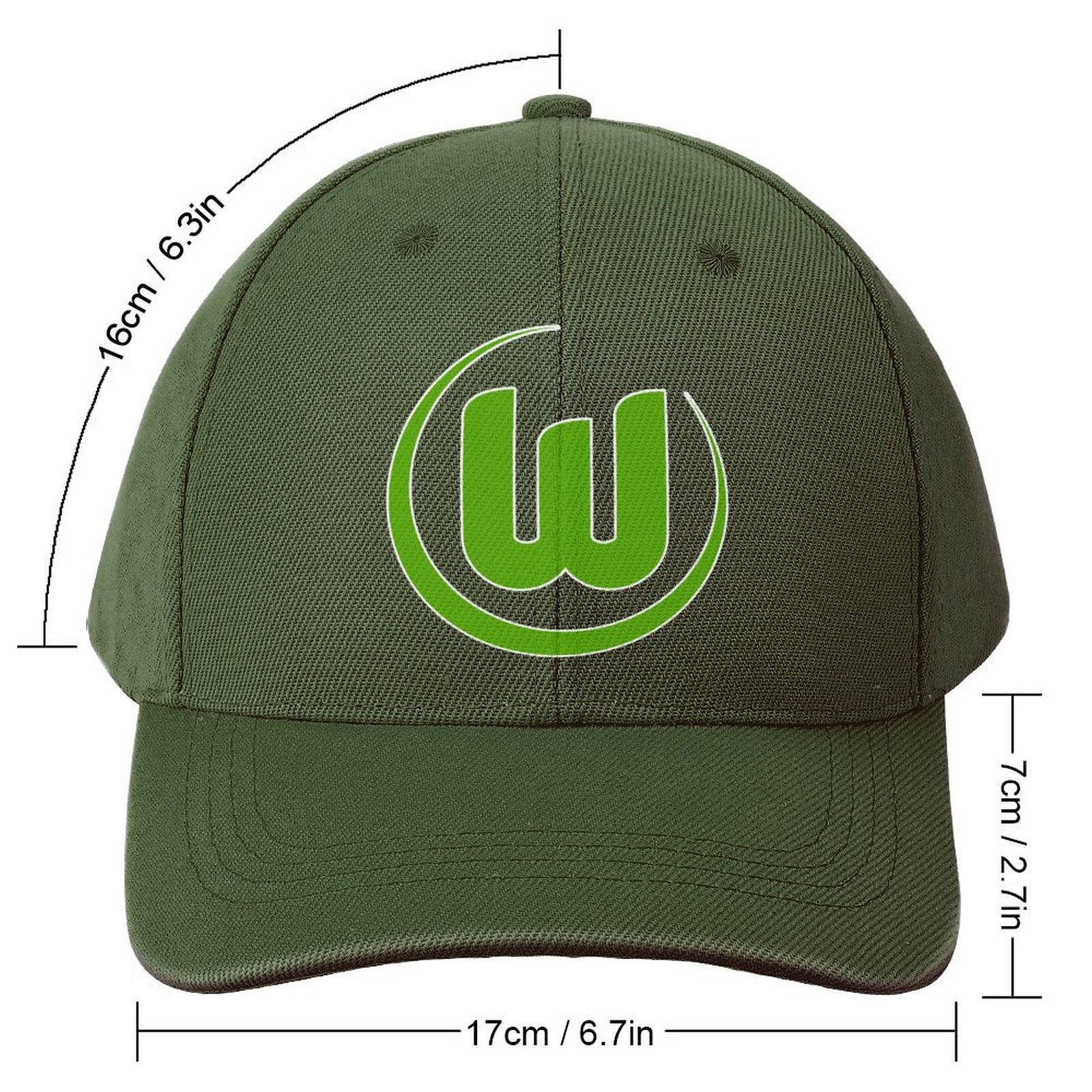 Unisex VfL Wolfsburg Baseball Cap Verstellbar Reine Farbe Baseballkappe Mütze Unisex VfL Wolfsburg Baseball Cap Verstellbar Reine Farbe Baseballkappe Mütze
