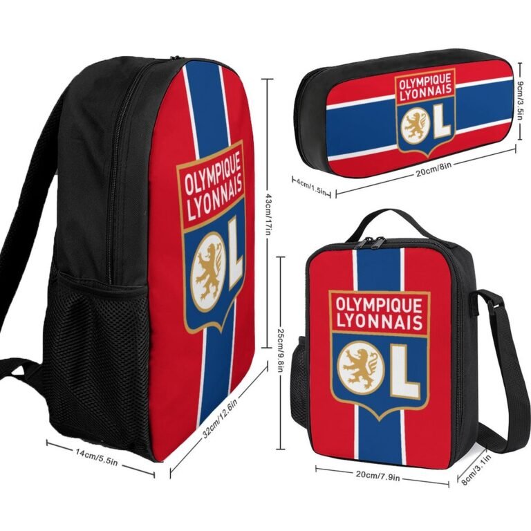 Olympique Lyonnais Student Schulranzen Lunchbag Stifttasche Kombination