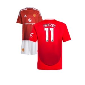 Manchester United Joshua Zirkzee 11 Heimtrikot Kinder Mini Kit 2024-2025