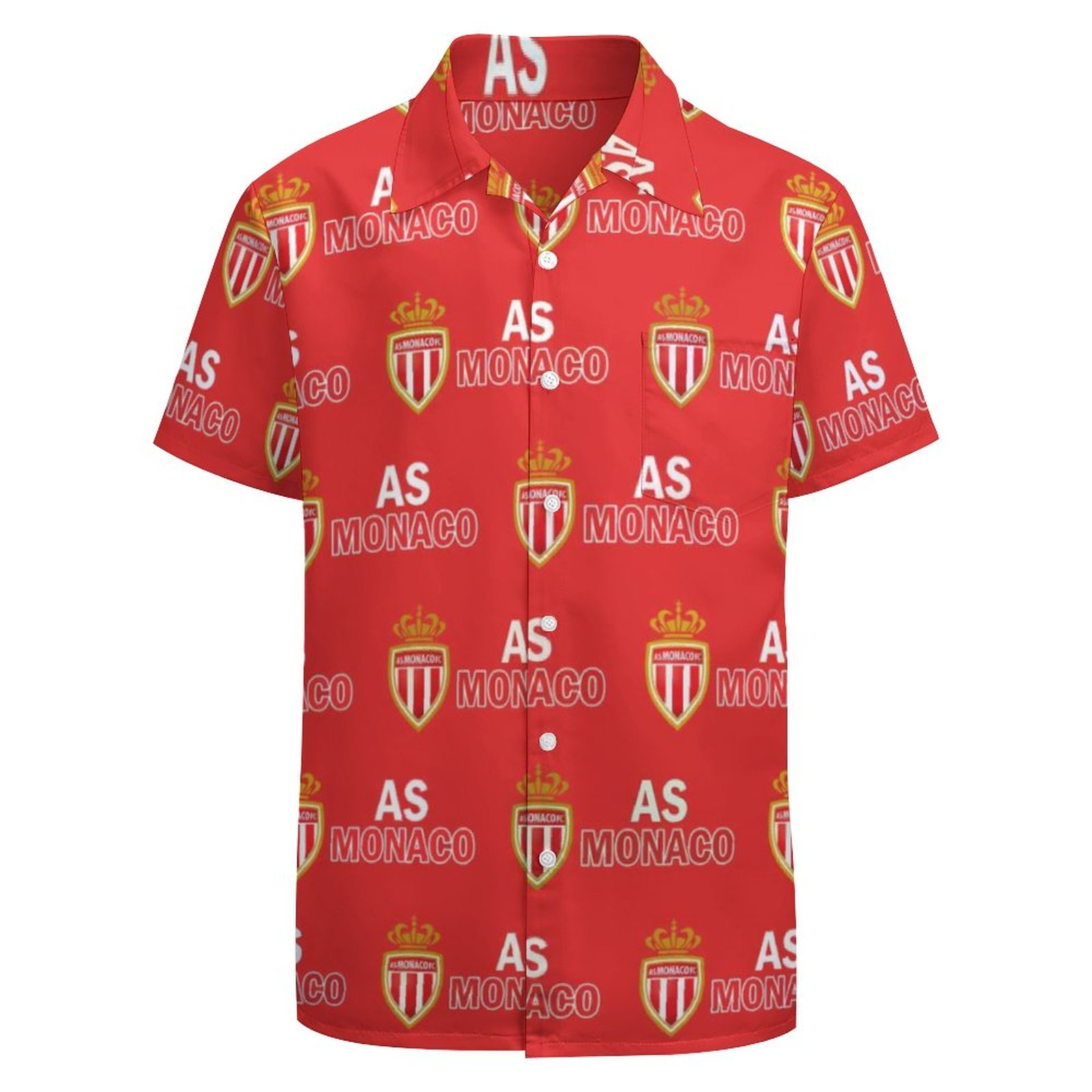 AS Monaco Kurzärmelige Herrenhemden, Passform Sommer Kurzarm Casual Button-Down Hemden AS Monaco Kurzärmelige Herrenhemden, Passform Sommer Kurzarm Casual Button-Down Hemden