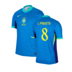 Brasilien Lucas Paquetá 8 Away Trikot 2024-2025