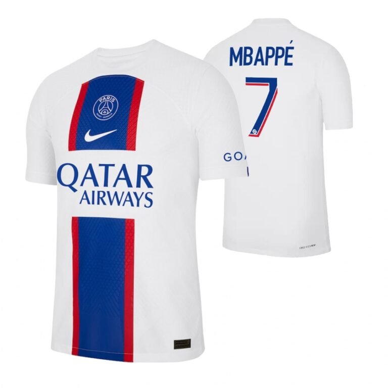 PSG Kylian Mbappe 7 Third UCL Trikot 2022-2023