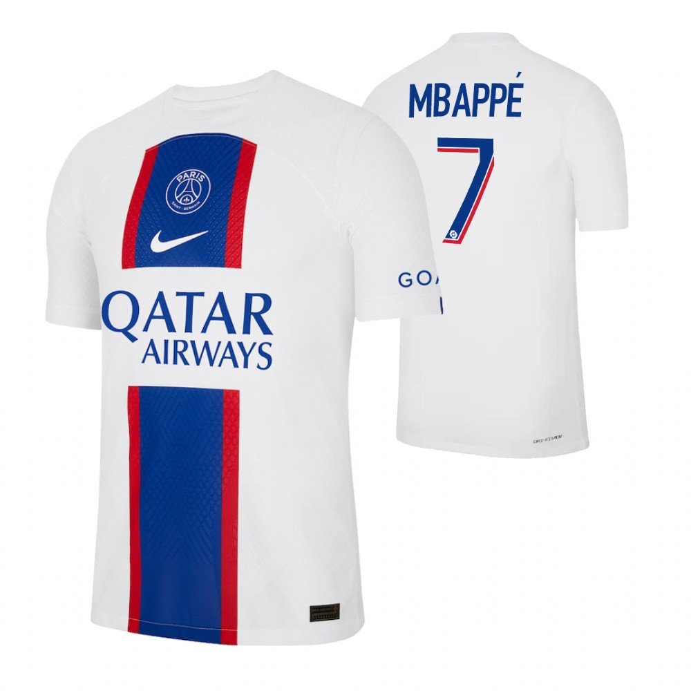 PSG Kylian Mbappe 7 Third UCL Trikot 2022-2023 PSG Kylian Mbappe 7 Third UCL Trikot 2022-2023