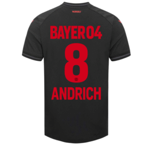 Bayer Leverkusen Robert Andrich 8 Home Trikot 2023-2024