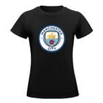 Manchester City Damen Kurzarm Rundhals T-Shirt Casual Sommer Tops
