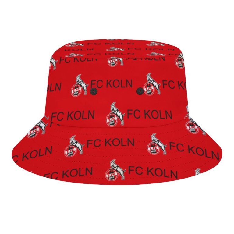 FC Köln Karomuster Sommer Sonnenhut Reversible Bucket Hat