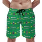 Borussia Mönchengladbach Herren Badehose Schnelltrocknende Strandshorts Mit Tasche Kordelzug Shorts
