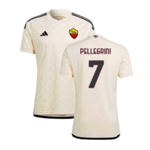 AS Rom Lorenzo Pellegrini 7 Away Trikot 2023-2024