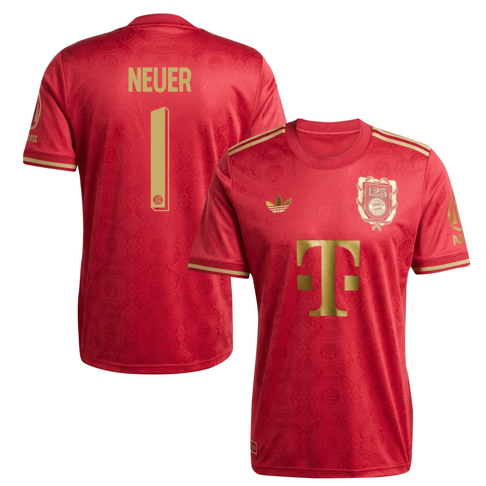 FC Bayern München 125 Jahre Manuel Neuer 1 Jubiläumstrikot 2024-2025 FC Bayern München 125 Jahre Manuel Neuer 1 Jubiläumstrikot 2024-2025
