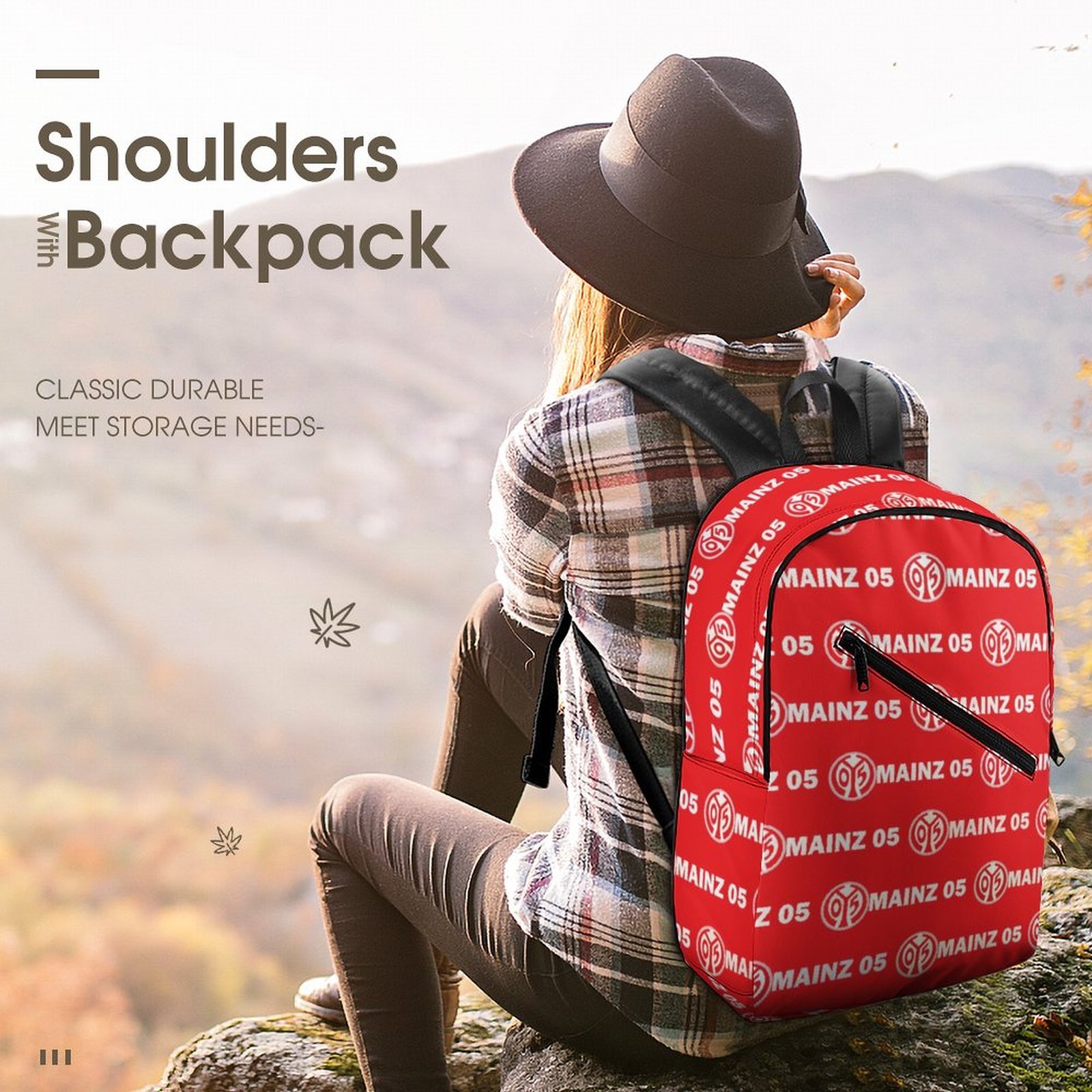 Mainz 05 Unisex Backpack Rucksack Outdoor Wanderrucksack Mainz 05 Unisex Backpack Rucksack Outdoor Wanderrucksack