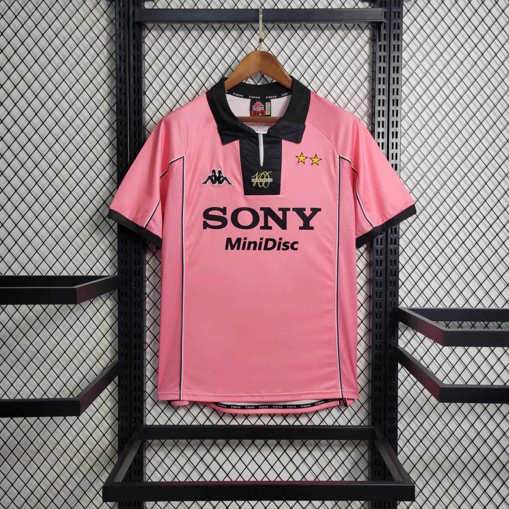 Juventus Away Retro Trikot 1997-1998 - Rosa Juventus Away Retro Trikot 1997-1998 - Rosa