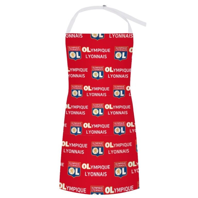 Olympique Lyonnais Wasserdichte Schürze Wasserdichte Schürze Mit Taschen Für Küchenfarbe Und Mehr.