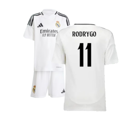 Real Madrid Rodrygo 11 Heimtrikot Kinder 2024-2025