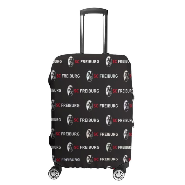 SC Freiburg Gepäckschutz Elastisches Design Staubdicht Und Anti-Kratz-Gepäckhülle