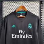 Real Madrid Retro Langarm Away Trikot 2017-2018 - Schwarz