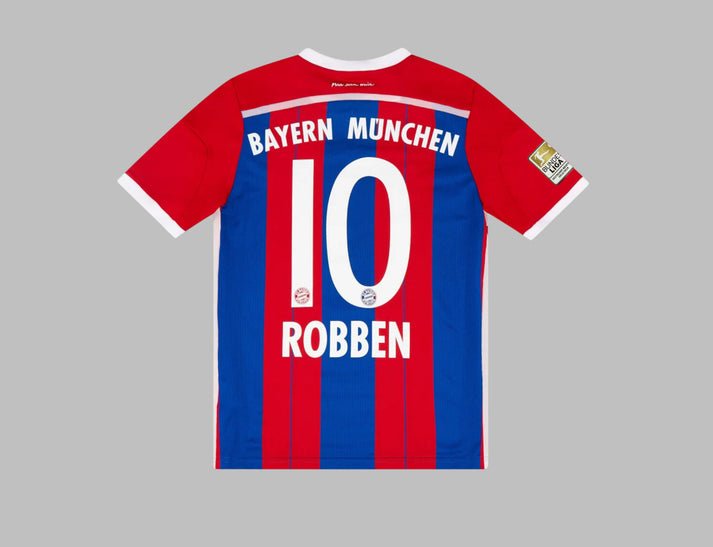 FC Bayern München Arjen Robben 10 Retro Home Trikot 2014-2015