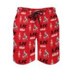 FC Köln Herren Badehose Schnelltrocknende Strandshorts Mit Tasche Kordelzug Shorts