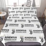 Juventus FC Bettwäscheset 3 Stück Kinder Erwachsene Steppdeckenbezug Steppdeckenbezug Multi Size Laken Set