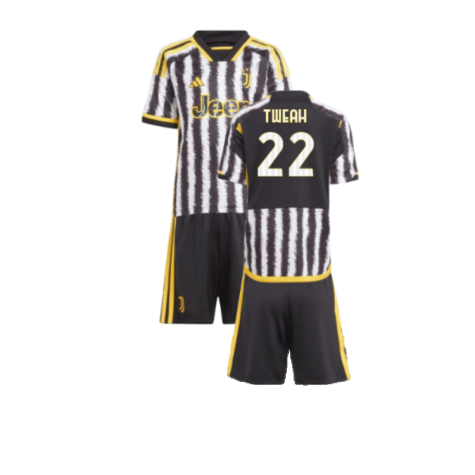 Juventus Timothy Weah 22 Heimtrikot Kinder Minikit 2023-2024