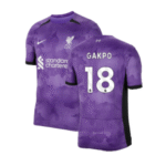 FC Liverpool Cody Gakpo 18 Third Trikot 2023-2024