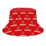 Arsenal Karomuster Sommer Sonnenhut Reversible Bucket Hat