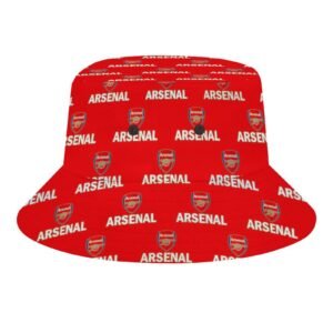 Arsenal Karomuster Sommer Sonnenhut Reversible Bucket Hat