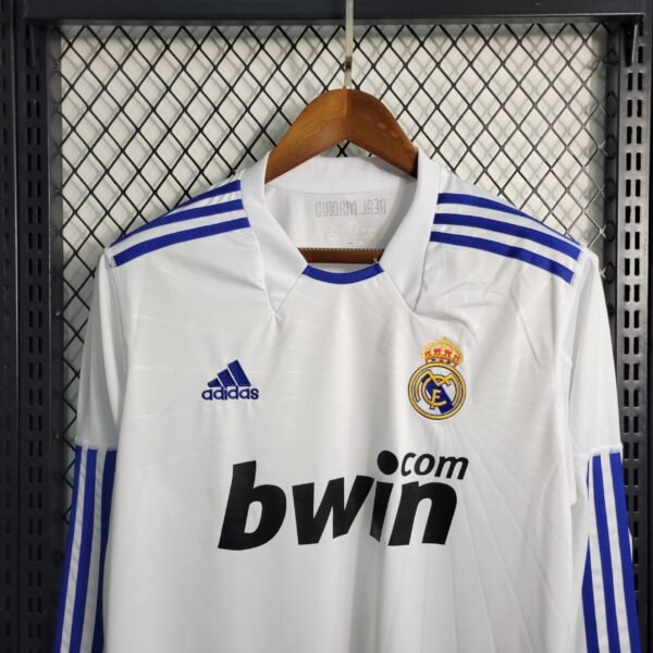 Real Madrid Retro Langarm Home Trikot 2010-2011 - Weiß