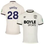 West Ham United Tomas Souček 28 Away Trikot 2025-2026