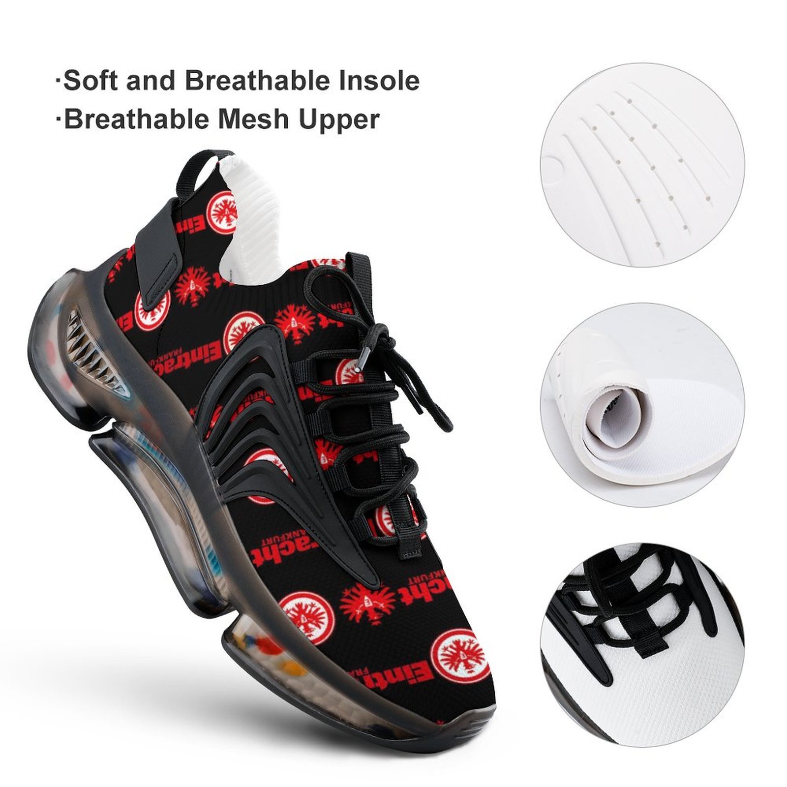 Eintracht Frankfurt Männer Elastische Laufschuhe Turnschuhe Eintracht Frankfurt Männer Elastische Laufschuhe Turnschuhe