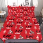 FC Köln Bettwäscheset 3 Stück Kinder Erwachsene Steppdeckenbezug Steppdeckenbezug Multi Size Laken Set