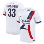 Paris Saint-Germain Warren Zaïre-Emery 33 Away Trikot 2024-2025