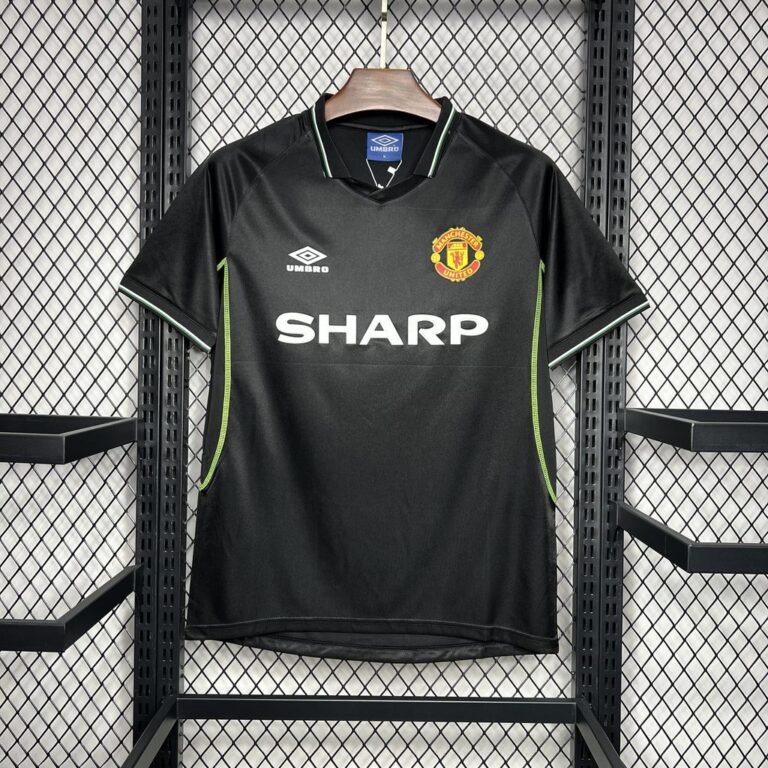 Manchester United Retro Third Trikot 1998-1999 - Schwarz