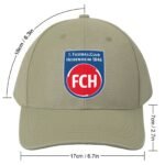 Unisex FC Heidenheim Baseball Cap Verstellbar Reine Farbe Baseballkappe Mütze
