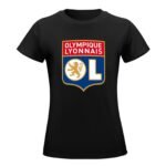 Olympique Lyonnais Damen Kurzarm Rundhals T-Shirt Casual Sommer Tops