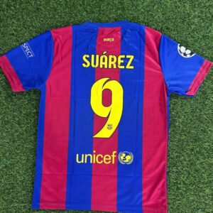FC Barcelona Luis Suárez 9 Retro Home Trikot 2014-2015