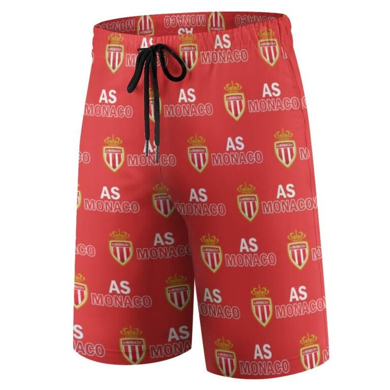 AS Monaco Kinder Badehose,Strandshorts Sommer Jogginghose,Strandhosen