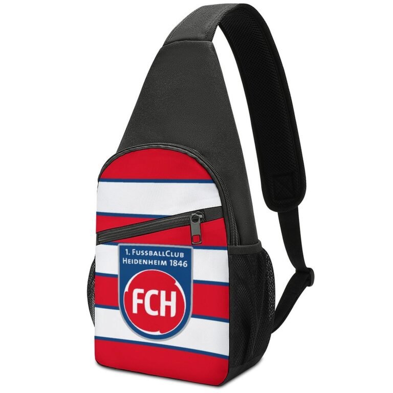 FC Heidenheim Crossbody Backpack Leichte Umhängetaschen Sling-Rucksack